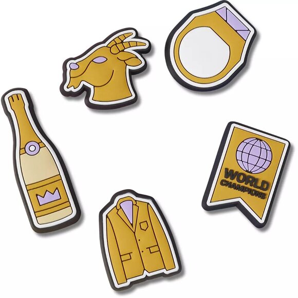 NWT Crocs Winner Jibbitz Charms Original 5 Pack (10012123) *RETAIL $20* - Picture 9 of 11